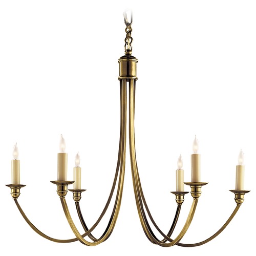 Eric Cohler Venetian Chandelier in Antique Brass by Visual Comfort Signature