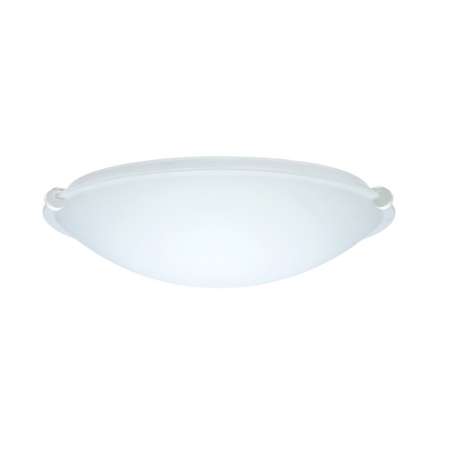 Flushmount Light White Glass White by Besa Lighting