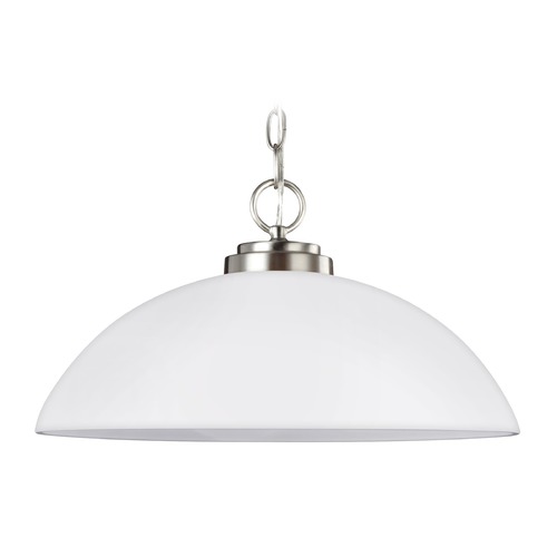 Oslo Brushed Nickel Pendant by Generation Lighting