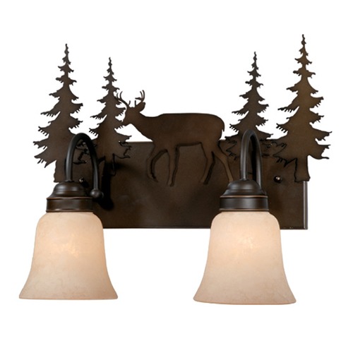 Bryce Burnished Bronze Bathroom Light by Vaxcel Lighting