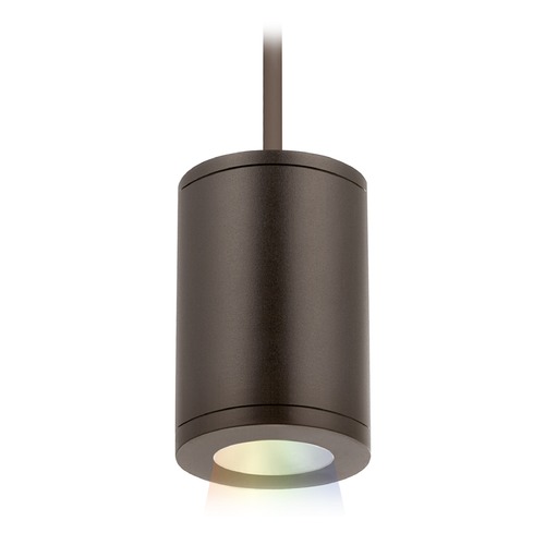 WAC Lighting Tube Architectural 5-Inch LED Color Changing Pendant by WAC Lighting DS-PD05-F-CC-BZ