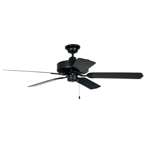 Craftmade Lighting Craftmade 52-Inch Matte Black Outdoor Ceiling Fan without Light END52MBK5P