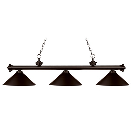 Riviera Bronze Billiard Light by Z-Lite