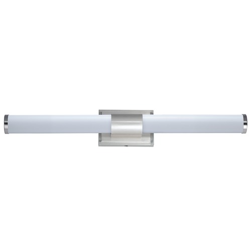 Optic Satin Nickel LED Vertical Bathroom Light by Maxim Lighting