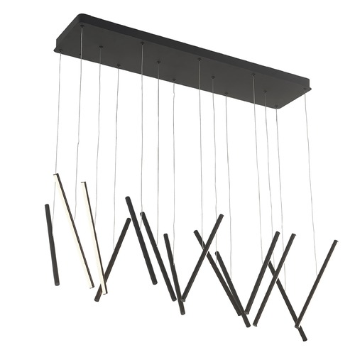 Chute Black LED Multi-Light Pendant by Kuzco Lighting