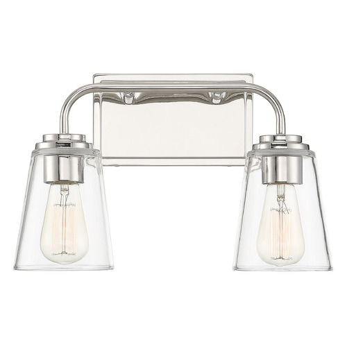 15-Inch Vanity Light in Polished Nickel by Meridian