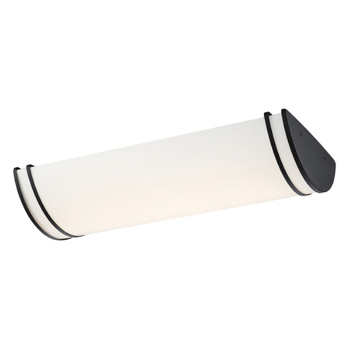 Glamour Matte Black LED Flush Mount by Nuvo Lighting
