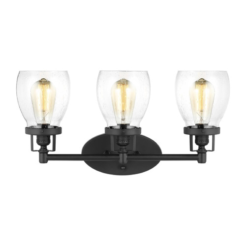 Generation Lighting Belton 21-Inch Midnight Black Bathroom Light by Generation Lighting 4414503-112