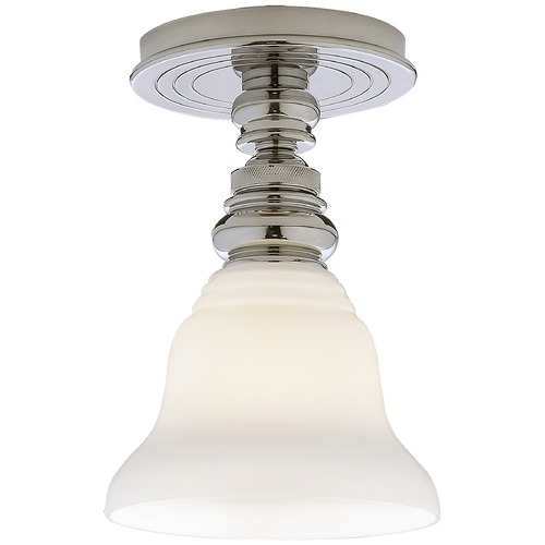 E.F. Chapman Boston Flush Mount in Polished Nickel by Visual Comfort Signature
