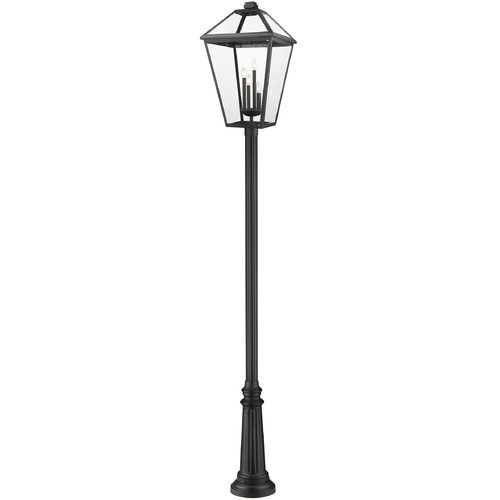Z-Lite Talbot Black Post Light by Z-Lite 579PHXLXR-511P-BK