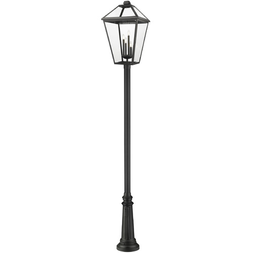 Talbot Black Post Light by Z-Lite