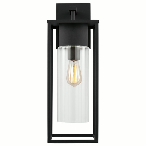 Visual Comfort Studio Collection Vado Black Outdoor Wall Light