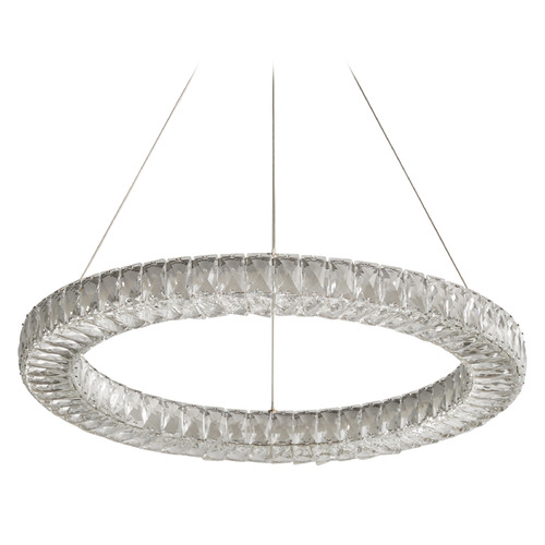 Oxygen Elan Aged Brass LED Pendant Light with Drum Shade