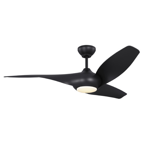 Topan 52-Inch LED Smart Fan in Midnight Black by VC Fan Collection