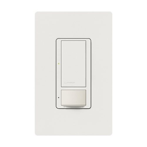 Lutron Dimmer Controls Maestro Dual Voltage Switch with Occupancy/Vacancy Sensor in White MS-OPS6M2-DV-WH