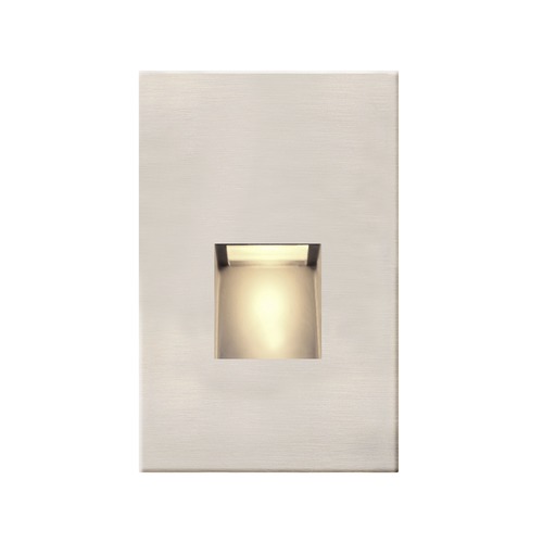Recesso Lighting by Dolan Designs Satin Nickel LED Recessed Step Light 2700K 20 Lumens STEPLT01-SN