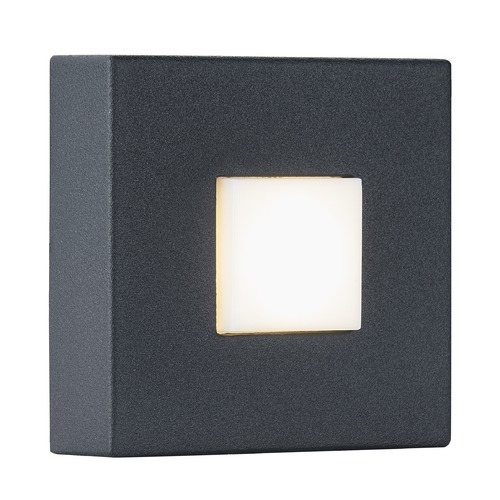 Design Classics Lighting Textured Black LED Lighted Square Doorbell Button DB2-TBK