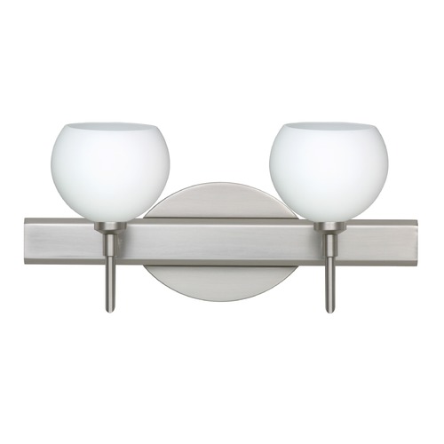 Besa Lighting Besa Lighting Palla Satin Nickel LED Bathroom Light 2SW-565807-LED-SN