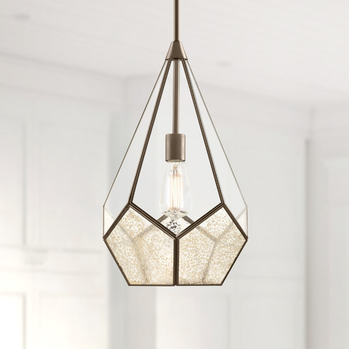 Progress Lighting Cinq Pendant in Light in Bronze by Progress Lighting P5319-20