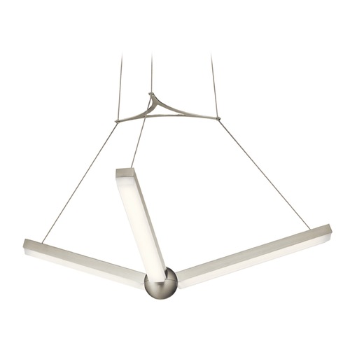 Enterprise 27-Inch LED Pendant in Brushed Nickel by Elan Lighting