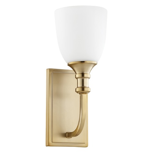 Quorum Lighting Richmond Aged Brass Sconce by Quorum Lighting 5411-1-80