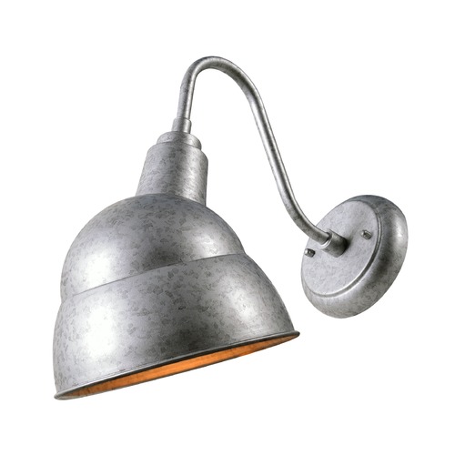 Kenroy Home Lighting Stout Galvanized Outdoor Wall Light by Kenroy Home 93206GAL