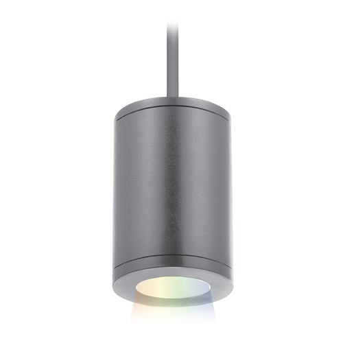 WAC Lighting Tube Architectural 5-Inch LED Color Changing Pendant DS-PD05-F-CC-GH
