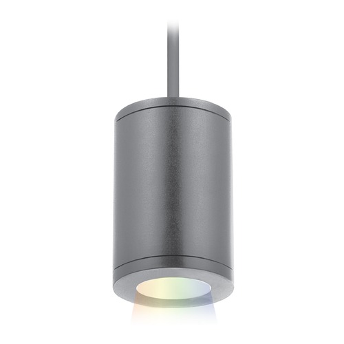 WAC Lighting Tube Architectural 5-Inch LED Color Changing Pendant by WAC Lighting DS-PD05-F-CC-GH