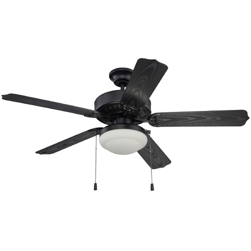 Enduro 52-Inch Matte Black Outdoor Ceiling Fan by Craftmade Lighting