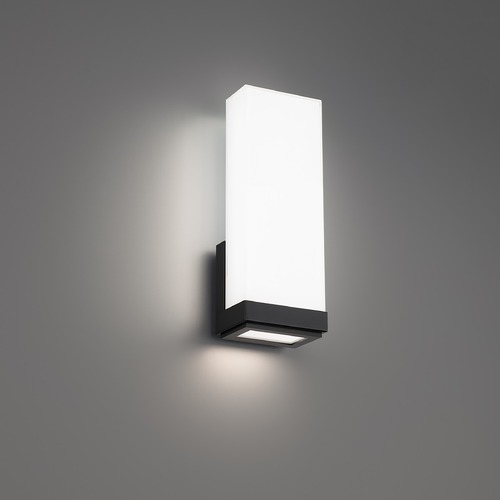Coltrane 14-Inch LED Wall Sconce in Black 3CCT 3000K by WAC Lighting