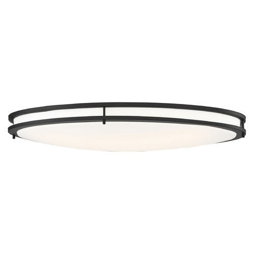 Glamour Matte Black LED Flush Mount by Nuvo Lighting