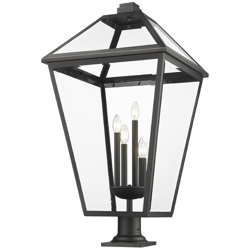 Talbot Black Post Light by Z-Lite