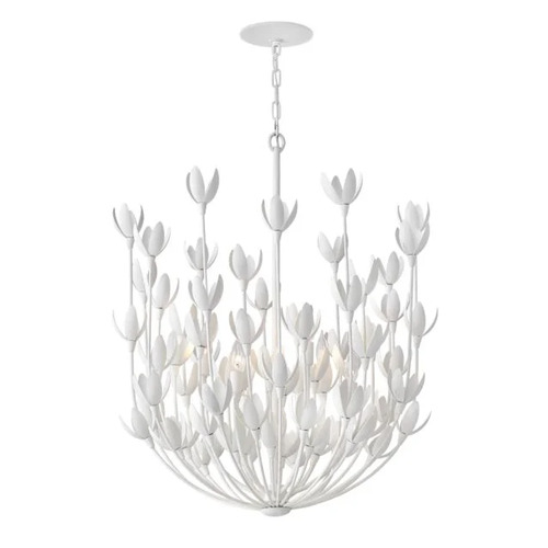 Flora 26-Inch Chandelier in Textured Plaster by Hinkley Lighting