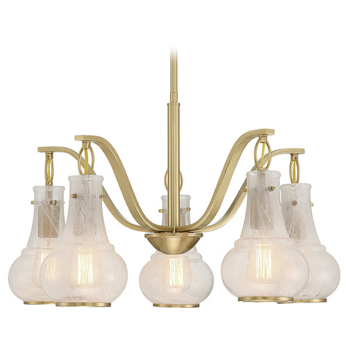 Savoy House Adams 5-Light Chandelier in Warm Brass by Savoy House 1-4419-5-322