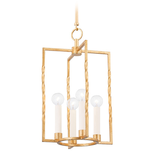 Mitzi Janelle Small Vintage Gold Leaf Sconce