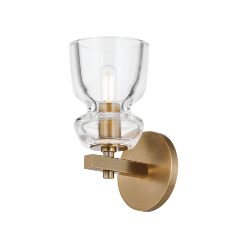 Troy Lighting Trey Patina Brass LED Sconce