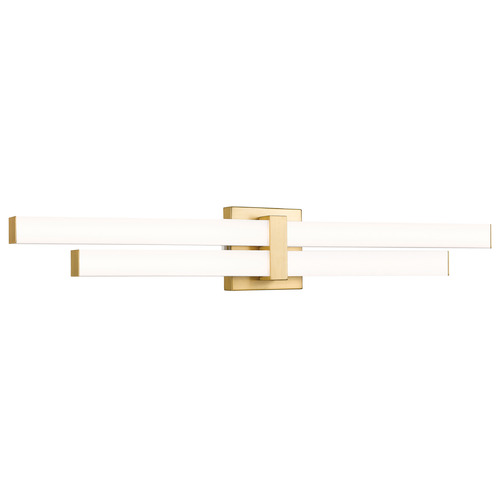 Z-Lite Z-Lite Zane Modern Gold LED Vertical Bathroom Light 1008-32W-MGLD-LED