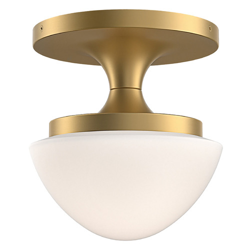 Hinkley Knox Lacquered Brass LED Semi-Flushmount Light