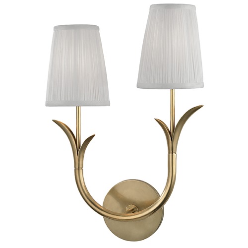 Hudson Valley Lighting Deering 2-Light Sconce in Aged Brass by Hudson Valley Lighting 9402L-AGB