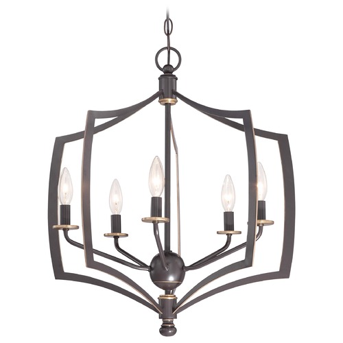 Middletown Downton Bronze with Gold Highlight Pendant by Minka Lavery