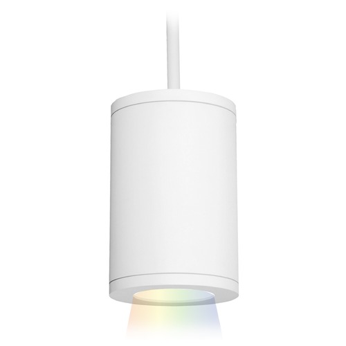 WAC Lighting Tube Architectural 5-Inch LED Color Changing Pendant by WAC Lighting DS-PD05-F-CC-WT