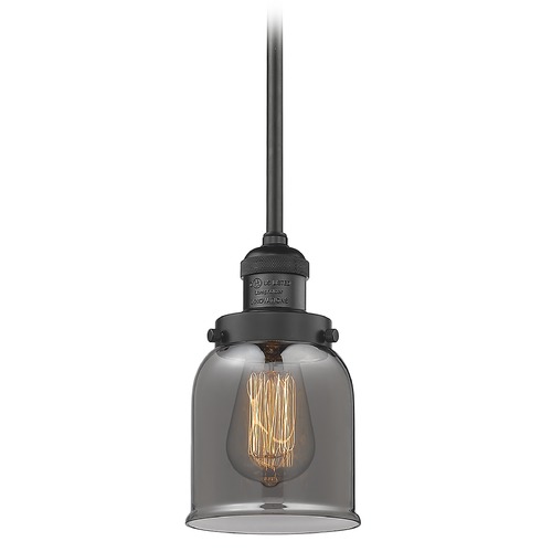 Small Bell Matte Black Mini Pendant by Innovations Lighting