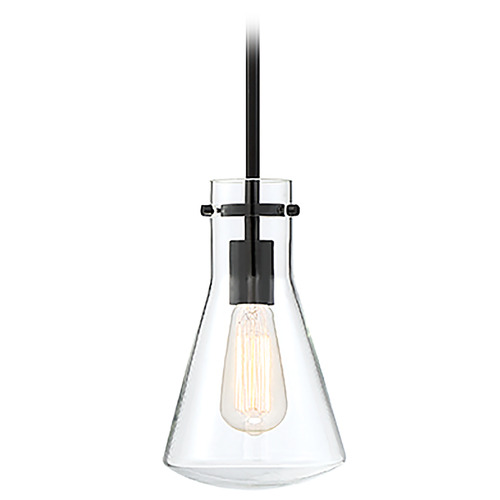 6.25-Inch Mini Pendant in Matte Black by Meridian