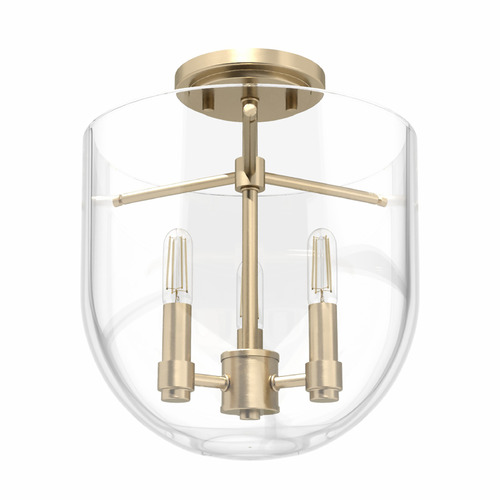 Hunter Fan Company Sacha Alturas Gold Semi-Flushmount Light