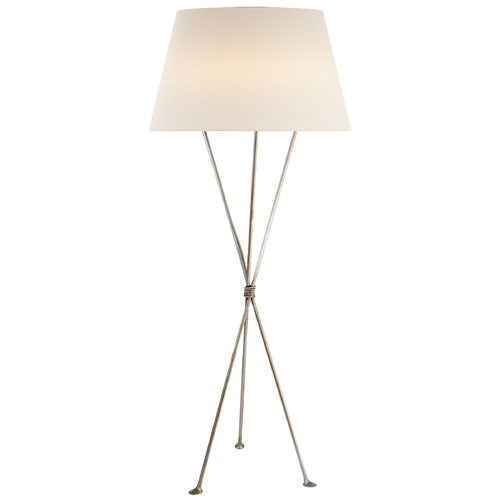 Visual Comfort Signature Collection Aerin Lebon Floor Lamp in Burnished Silver Leaf by Visual Comfort Signature ARN1027BSLL