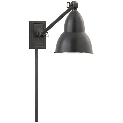 Studio VC French Convertible Library Wall Lamp in Bronze by Visual Comfort Signature