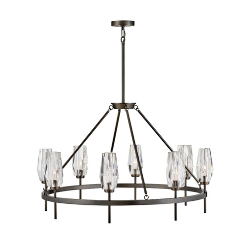 Ana 8-Light Large Chandelier in Black Oxide by Hinkley Lighting