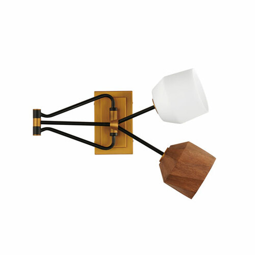 Akimbo LED Swing Arm Wall Light in Bronze & Brass by Maxim Lighting