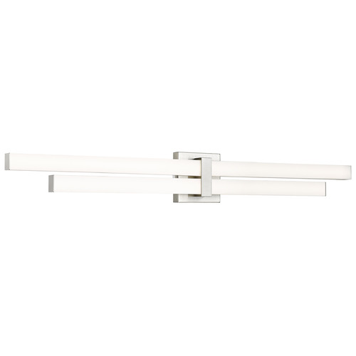 Z-Lite Z-Lite Zane Brushed Nickel LED Vertical Bathroom Light 1008-40W-BN-LED