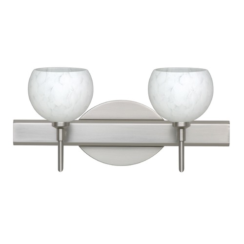 Besa Lighting Palla Satin Nickel LED Bathroom Light